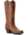 Image #1 - Ariat Women's Round Up Collins Western Boots - Snip Toe, Brown, hi-res