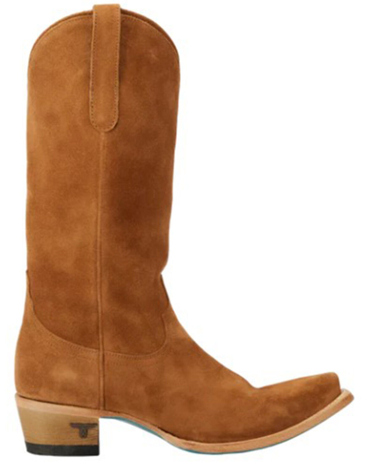 Image #2 - Lane Women's Emma Jane Suede Tall Western Boots - Snip Toe, Brown, hi-res