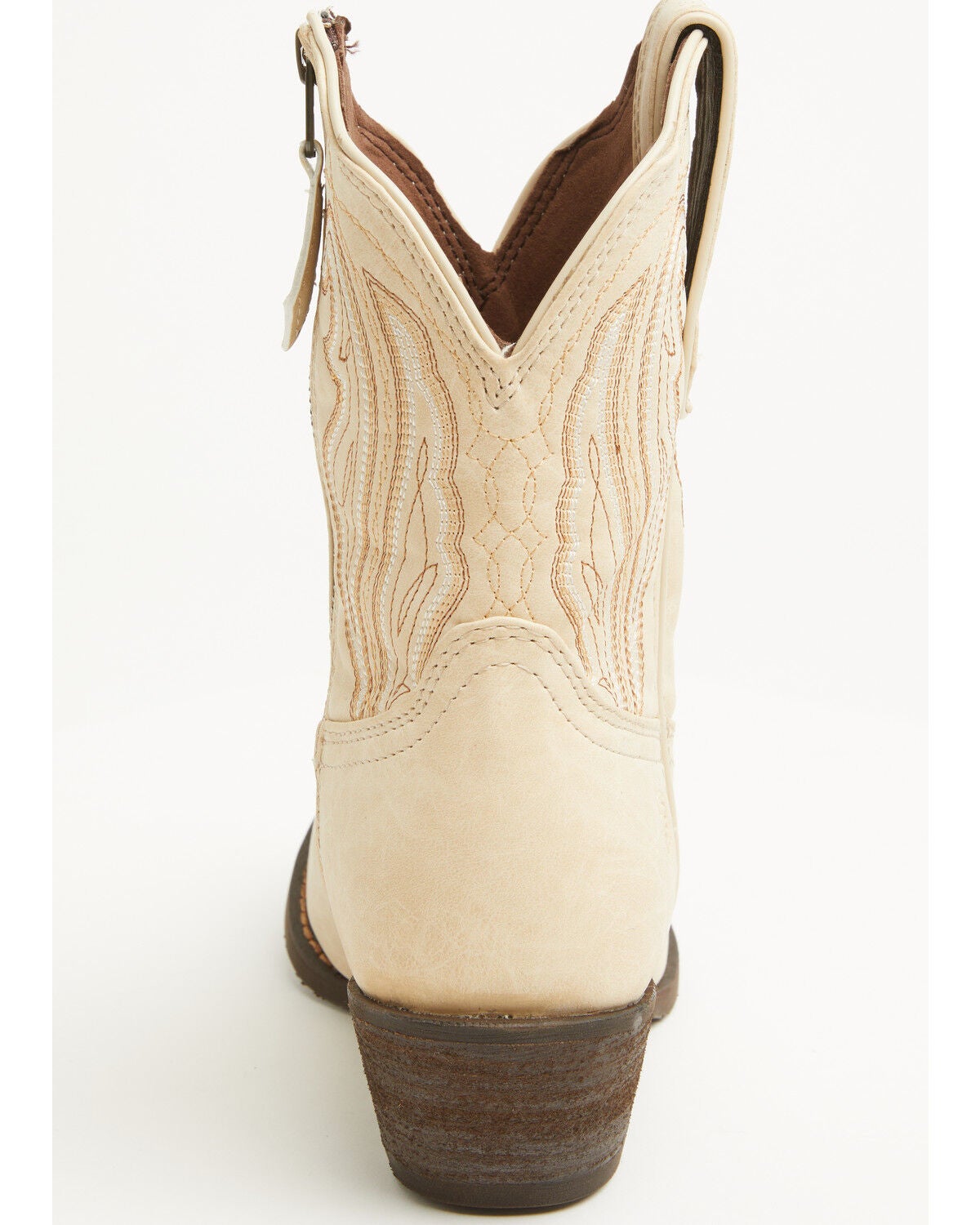 Image #5 - Durango Women's Crush Western Booties - Round Toe, Ivory, hi-res