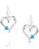 Image #1 - Montana Silversmiths Women's Love Everlasting Opal Crystal Earrings, Silver, hi-res