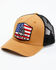 Cody James Men's Don't Tread On Me American Flag Patch Mesh-Back Ball Cap , Brown, hi-res