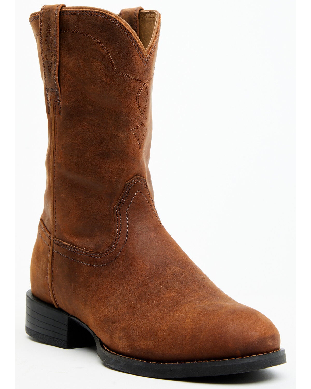 Cody James Cush Core&reg; Men's Highland Roper Western Boots - Round Toe, Brown, hi-res