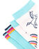 Shyanne Girls' Rainbow Crew Socks - 2 Pack, Multi, hi-res