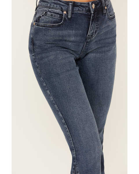 Shyanne Women's Oleander High Rise Bootcut Jeans, Medium Blue, hi-res
