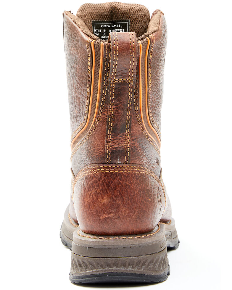 Cody James Men's Disruptor Work Boots - Nano Composite Toe, Brown, hi-res