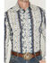 Image #3 - Wrangler Retro Men's Premium Paisley Striped Long Sleeve Snap Western Shirt, Cream, hi-res