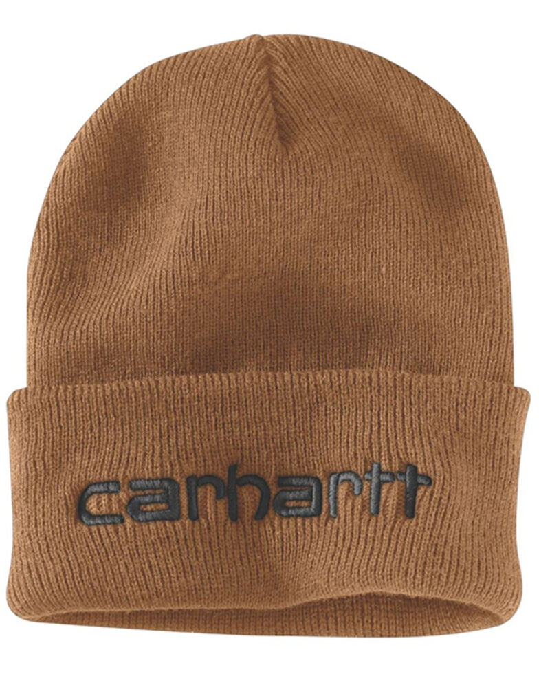 Carhartt Men's Black Teller Beanie, Brown, hi-res