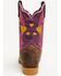 Image #5 - Dan Post Little Girls' Lottie Western Boots - Broad Square Toe, Tan, hi-res
