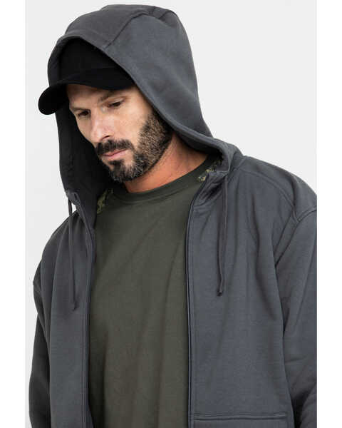 Image #5 - Ariat Men's Gray Rebar All-Weather Full Zip Work Hooded Sweatshirt , Grey, hi-res