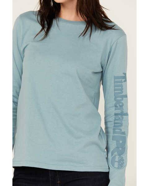 Image #3 - Timberland PRO® Women's Core Long Sleeve T-Shirt, Blue, hi-res