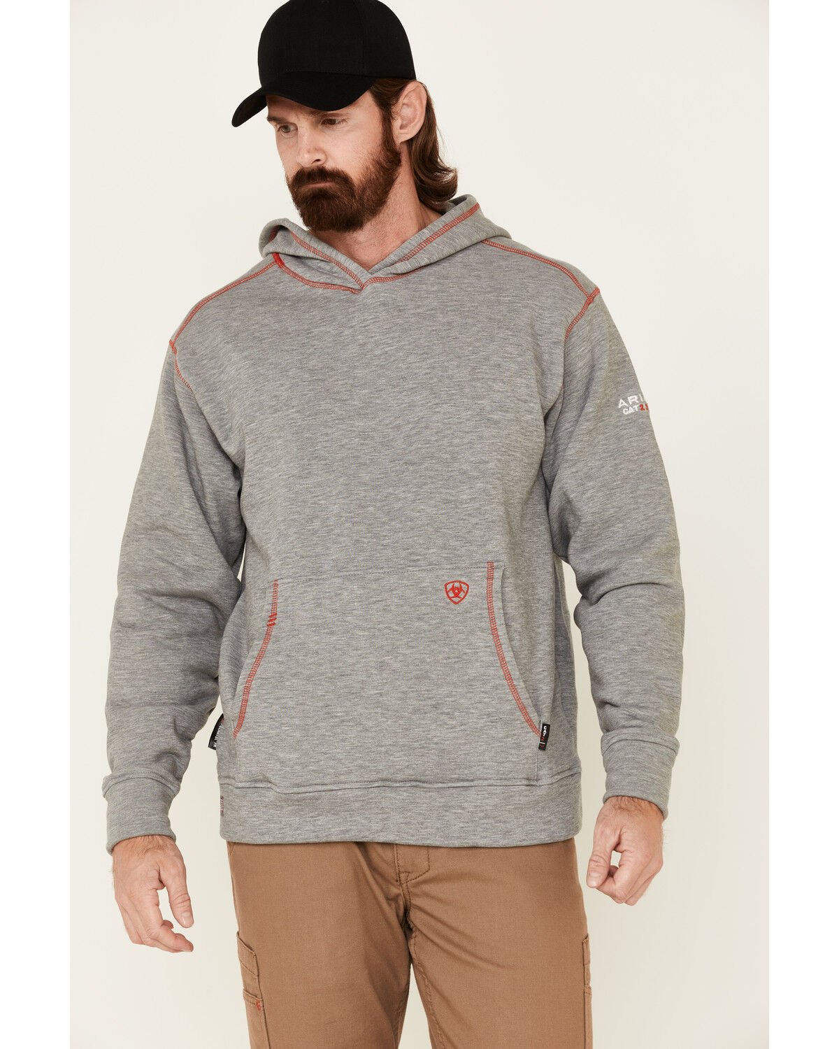 Image #1 - Ariat Men's Flame Resistant Polartec Hooded Work Sweatshirt, , hi-res