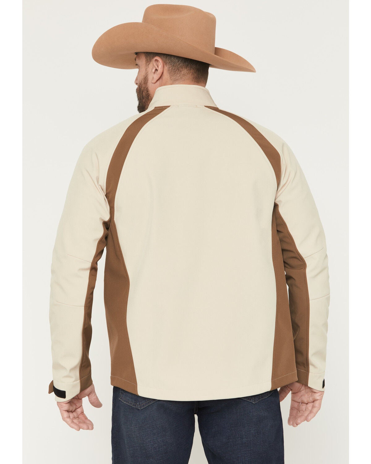 Image #4 - RANK 45&reg; Men's Akonapi Southwestern Border Striped Softshell Jacket, Cream, hi-res