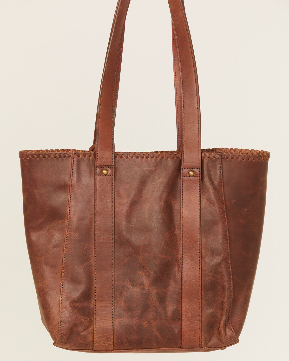 Image #3 - Cleo + Wolf Women's Leather Tote, Distressed Brown, hi-res