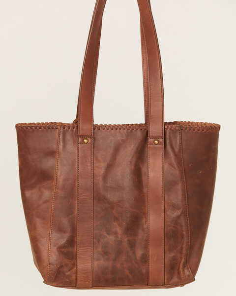 Cleo + Wolf Women's Brown Leather Tote Handbag, Distressed Brown, hi-res