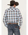 Image #4 - Wrangler Retro Men's Plaid Print Long Sleeve Snap Western Shirt, Brown, hi-res