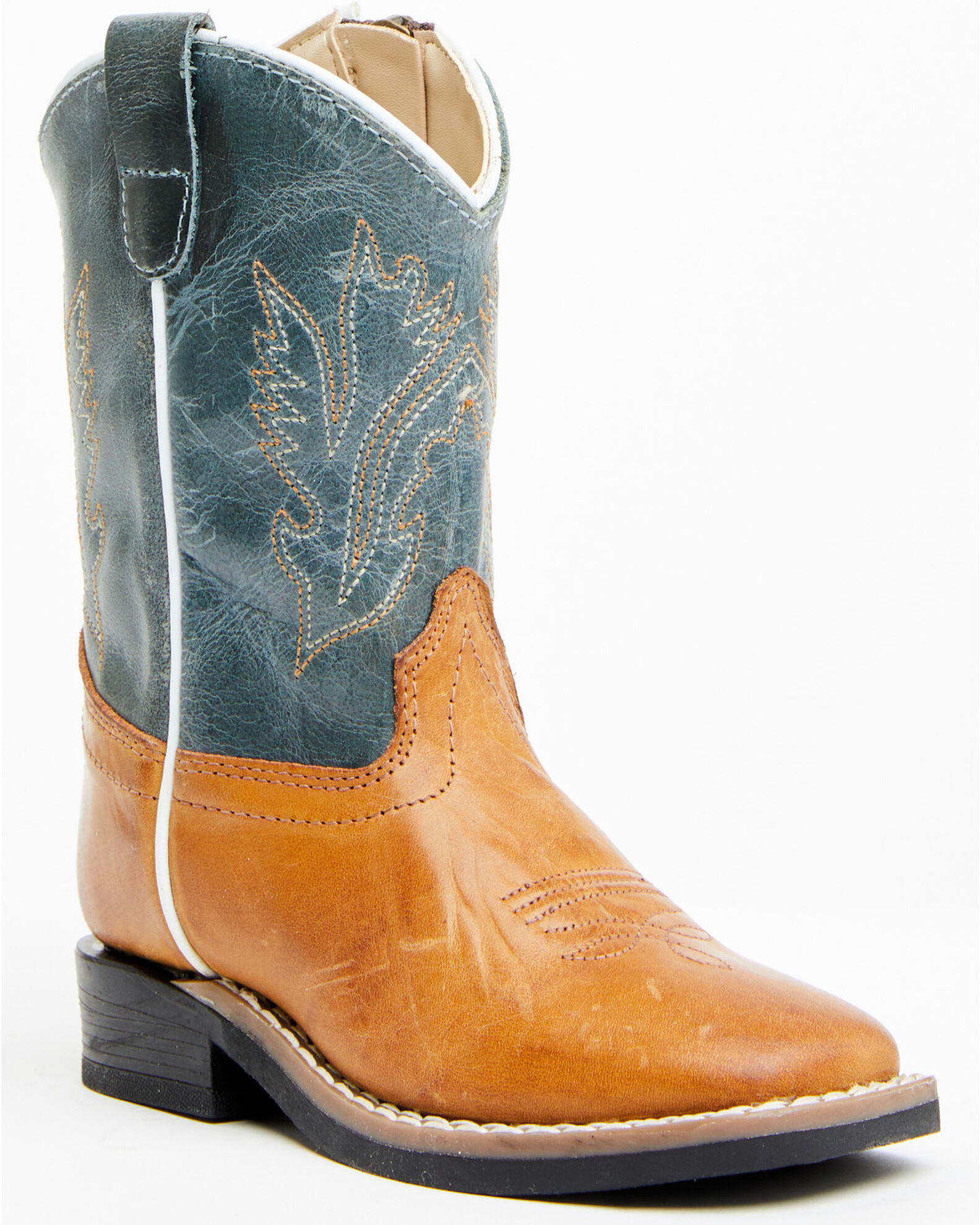 Image #1 - Cody James Toddler Boys' Western Boots - Square Toe, Brown, hi-res