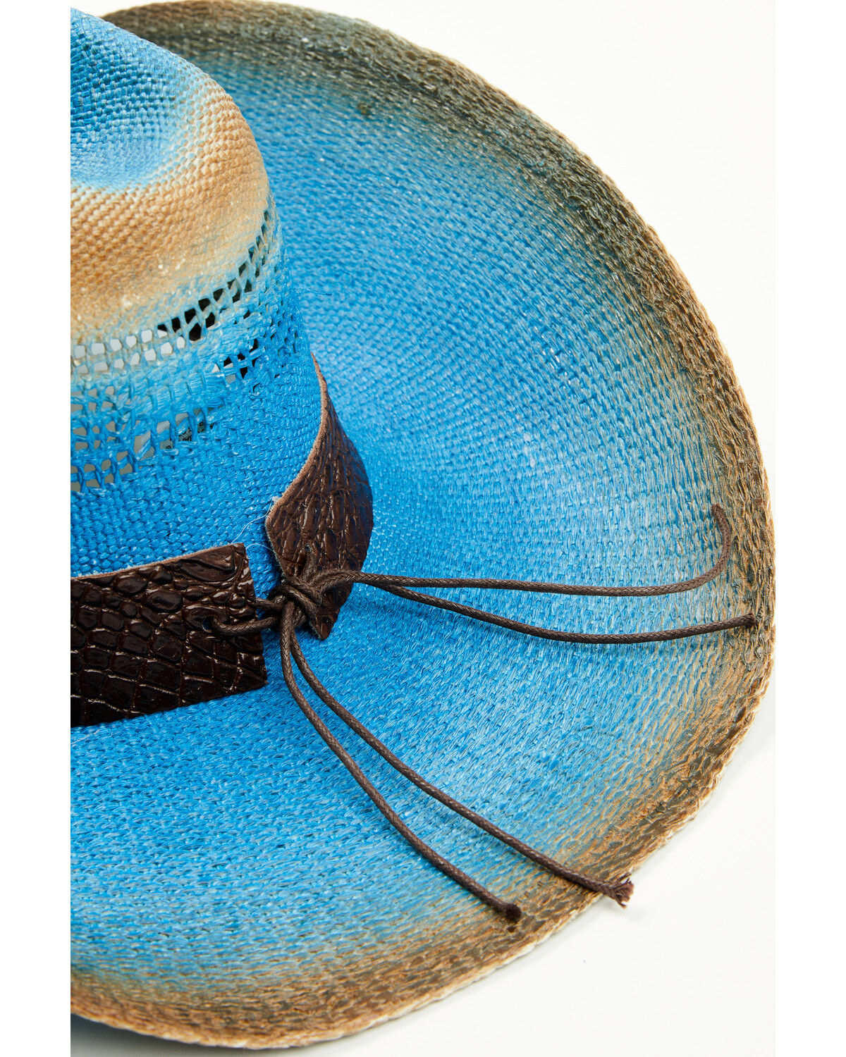 Image #2 - Shyanne Women's Scottsdale Straw Cowboy Hat, Blue, hi-res