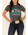 Kerruso Women's Be Still Mountain Graphic Short Sleeve Tee , Charcoal, hi-res