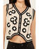 Image #3 - Beyond The Radar Women's Knit Daisey Vest , White, hi-res