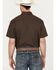 Image #4 - Rock & Roll Denim Men's Vintage 46 Geo Print Short Sleeve Button-Down Western Shirt, Brown, hi-res