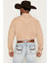 Image #4 - Cody James Men's Solid Long Sleeve Snap Denim Western Shirt, Tan, hi-res