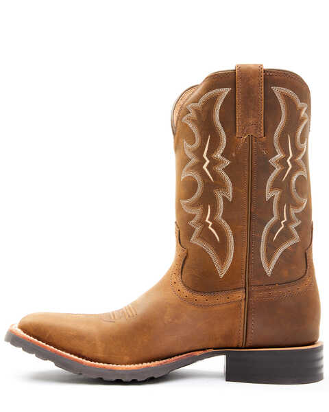 Image #3 - Wrangler Footwear Men's All-Around Western Boots - Broad Square Toe, Brown, hi-res