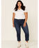 Image #1 - Levi’s Women's 414 Classic Straight Jeans - Plus, Blue, hi-res