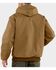 Image #2 - Carhartt Men's Flannel Lined Zip-Up Hooded Work Jacket, Brown, hi-res