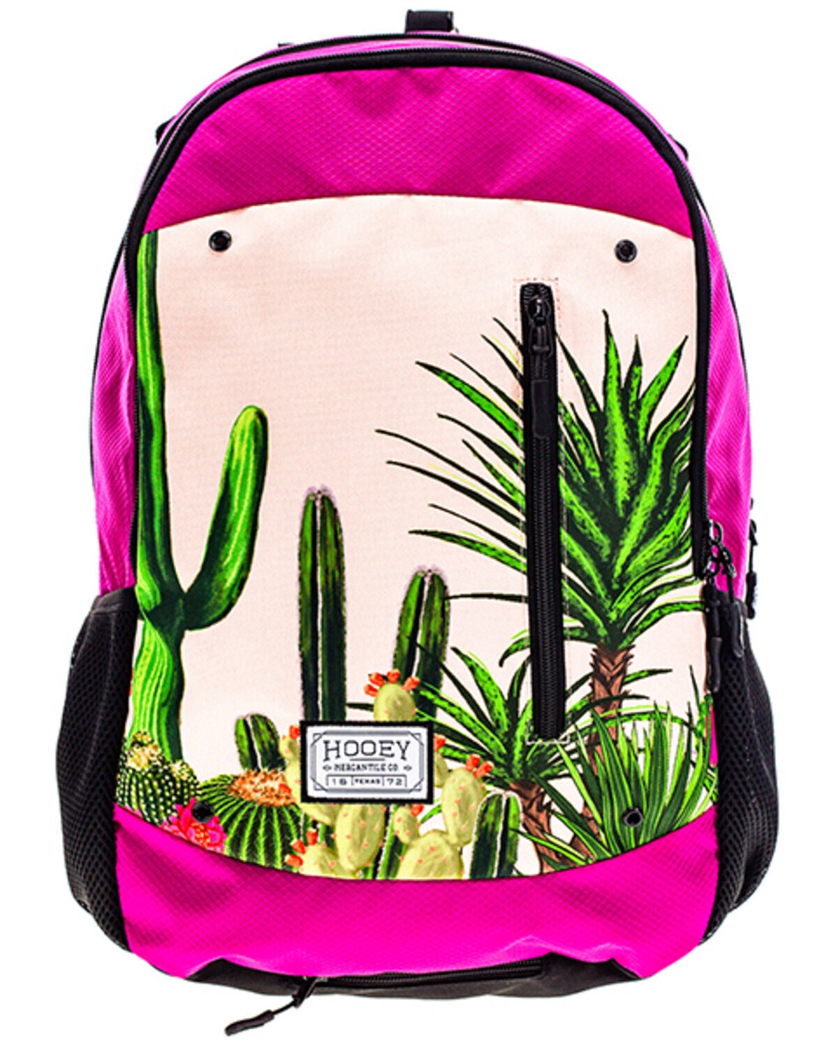 Image #1 - Hooey Rockstar Cactus Print Backpack, Pink, hi-res