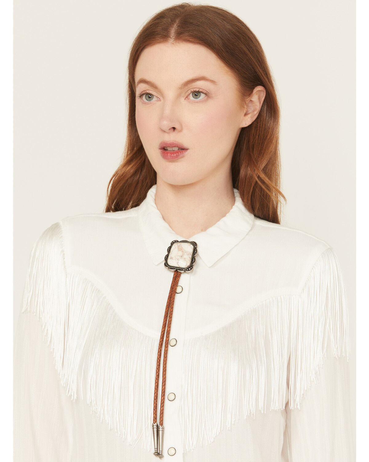 Image #1 - Shyanne Women's Ariella Bolo Tie, Cream, hi-res