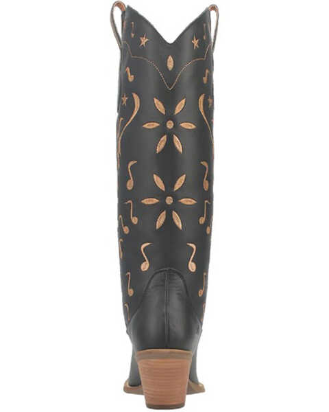 Image #5 - Dingo Women's Rhymin Tall Western Boots - Pointed Toe, Black, hi-res