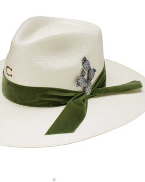 Image #1 - Charlie 1 Horse Women's Hard To Handle 10X Shantung Straw Cowboy Hat , Natural, hi-res