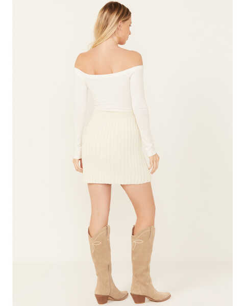 Image #7 - Free People Women's Rosemary Knit Top and Skirt Set - 2 Piece, Cream, hi-res