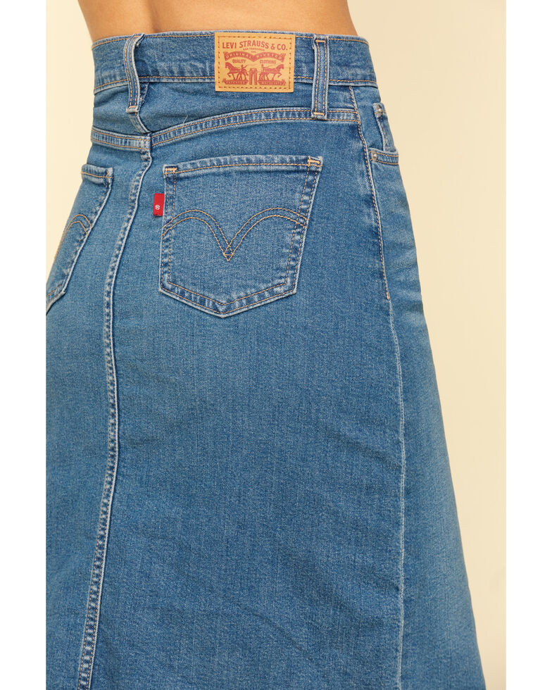 levi's mom denim skirt