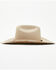 Image #3 - Wrangler Women's Floral Heat Debossed Felt Cowboy Hat, Sand, hi-res