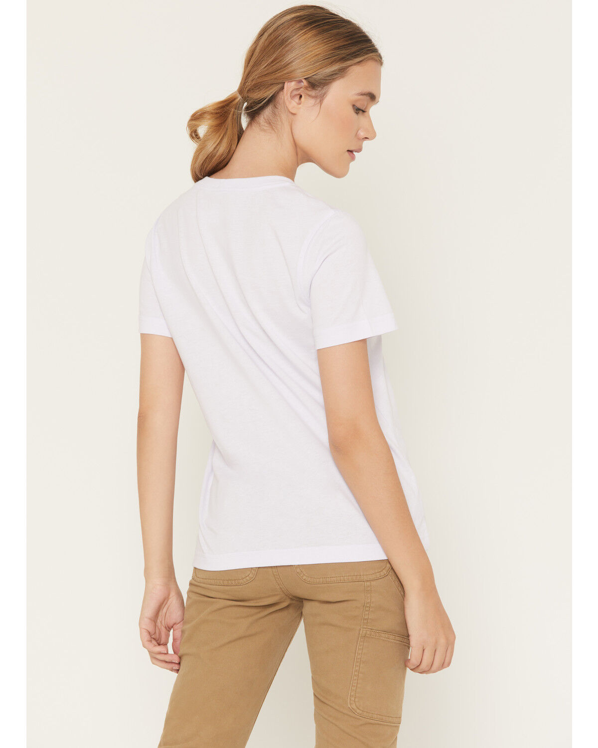 Image #4 - Carhartt Women's Relaxed Fit Lightweight Short Sleeve Pocket Tee, Lavender, hi-res