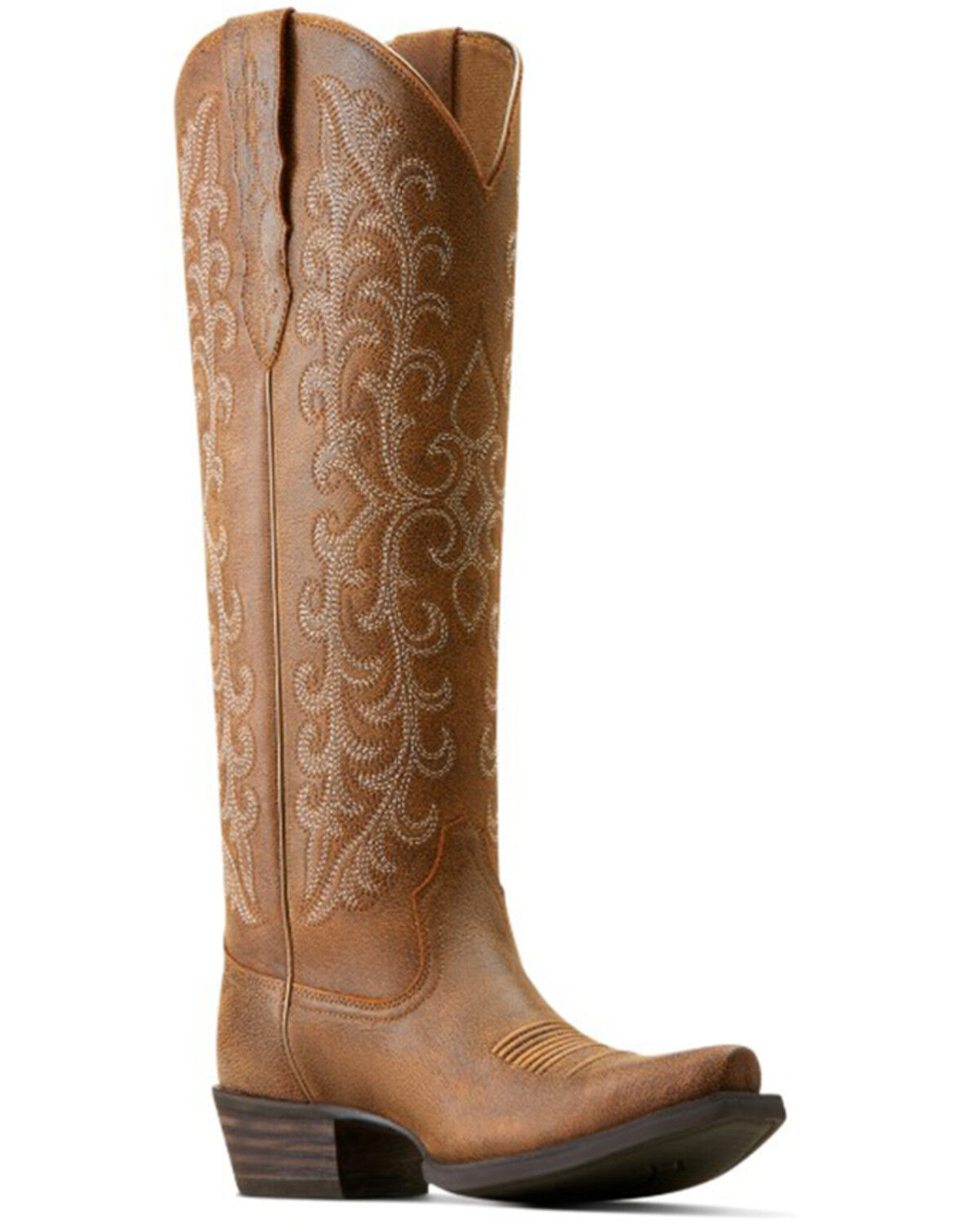 Image #1 - Ariat Women's Tallahassee Stretchfit Western Boots - Snip Toe, Brown, hi-res