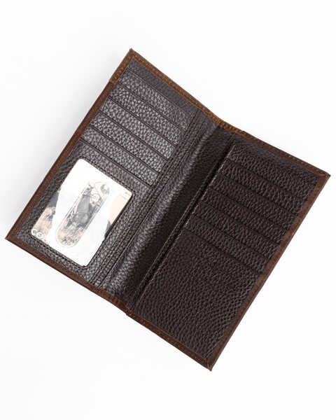 Image #3 - Cody James Men's Rodeo Stitched Leather Wallet , Brown, hi-res