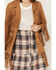 Image #3 - Powder River Outfitters Women's Suede Fringe Snap Jacket, Brown, hi-res