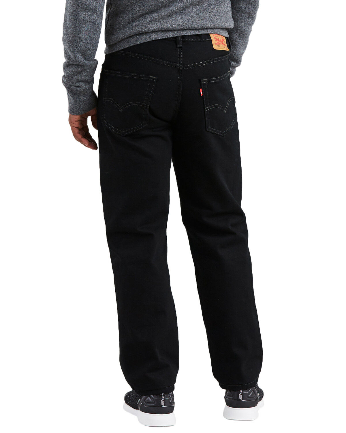 Levis Men's 550 Black Relaxed Fit Jeans 