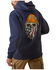 Ariat Men's Rebar Workman Born For This Full Zip Hooded Sweatshirt , Navy, hi-res