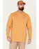 Image #1 - Hawx Men's Season Logo Long Sleeve Work Shirt, Dark Yellow, hi-res