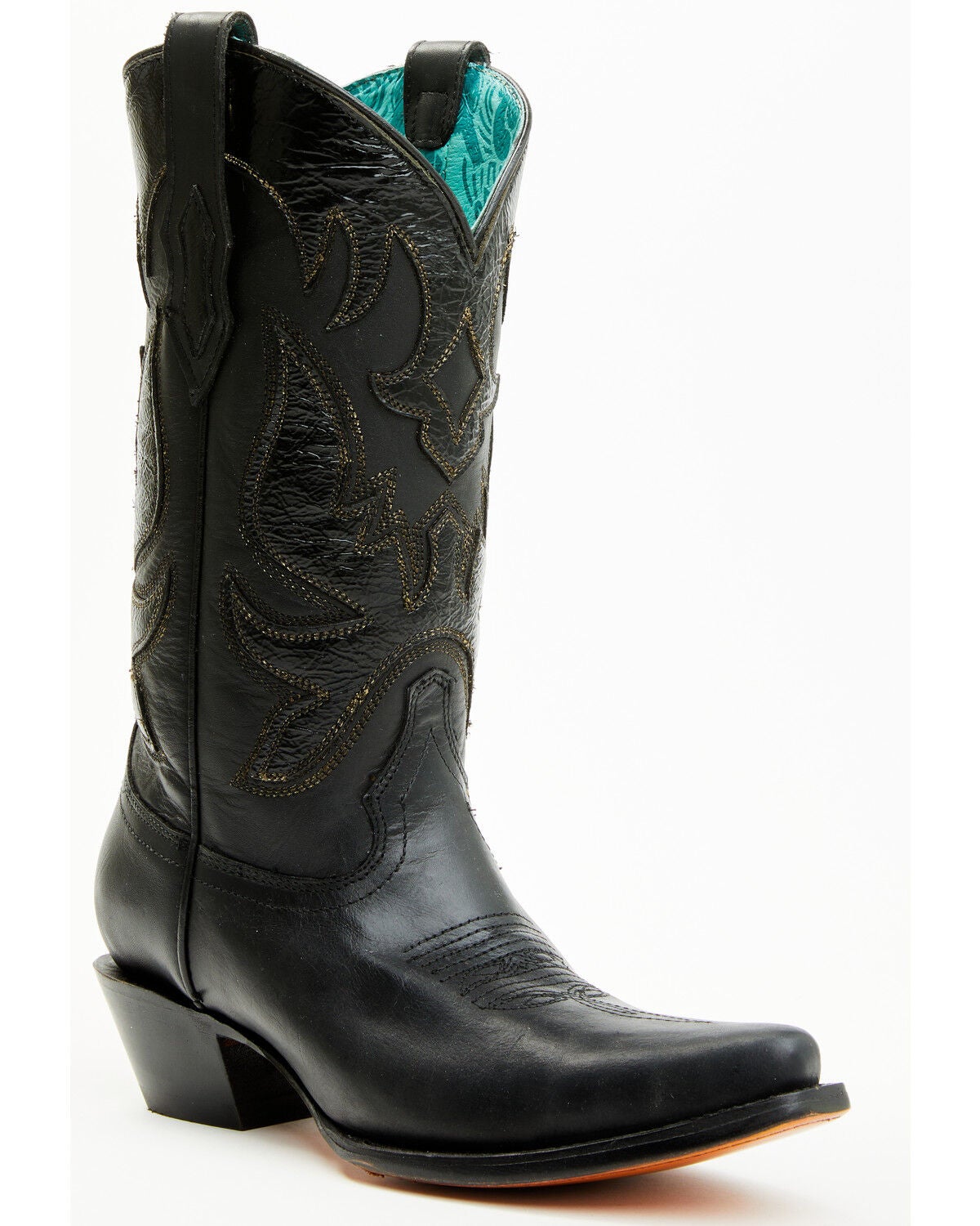 Corral Women's Overlay Western Boots - Snip Toe, Black, hi-res