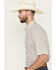 Image #2 - Wrangler Men's Geo Print Short Sleeve Button-Down Stretch Western Shirt, White, hi-res