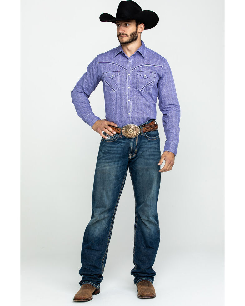 Wrangler Rock 47 >> Rock 47 By Wrangler Purple Geo Print Long Sleeve Western Shirt Tall Wrangler Rock 47 >> Rock 47 By Wrangler Purple Geo Print Long Sleeve Western Shirt Tall