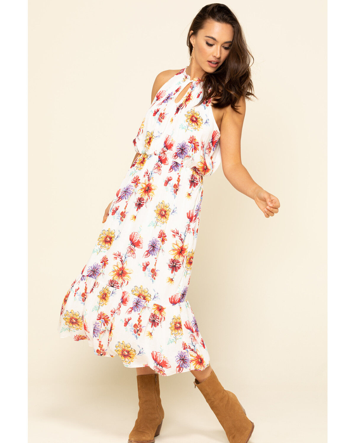 floral prairie dress