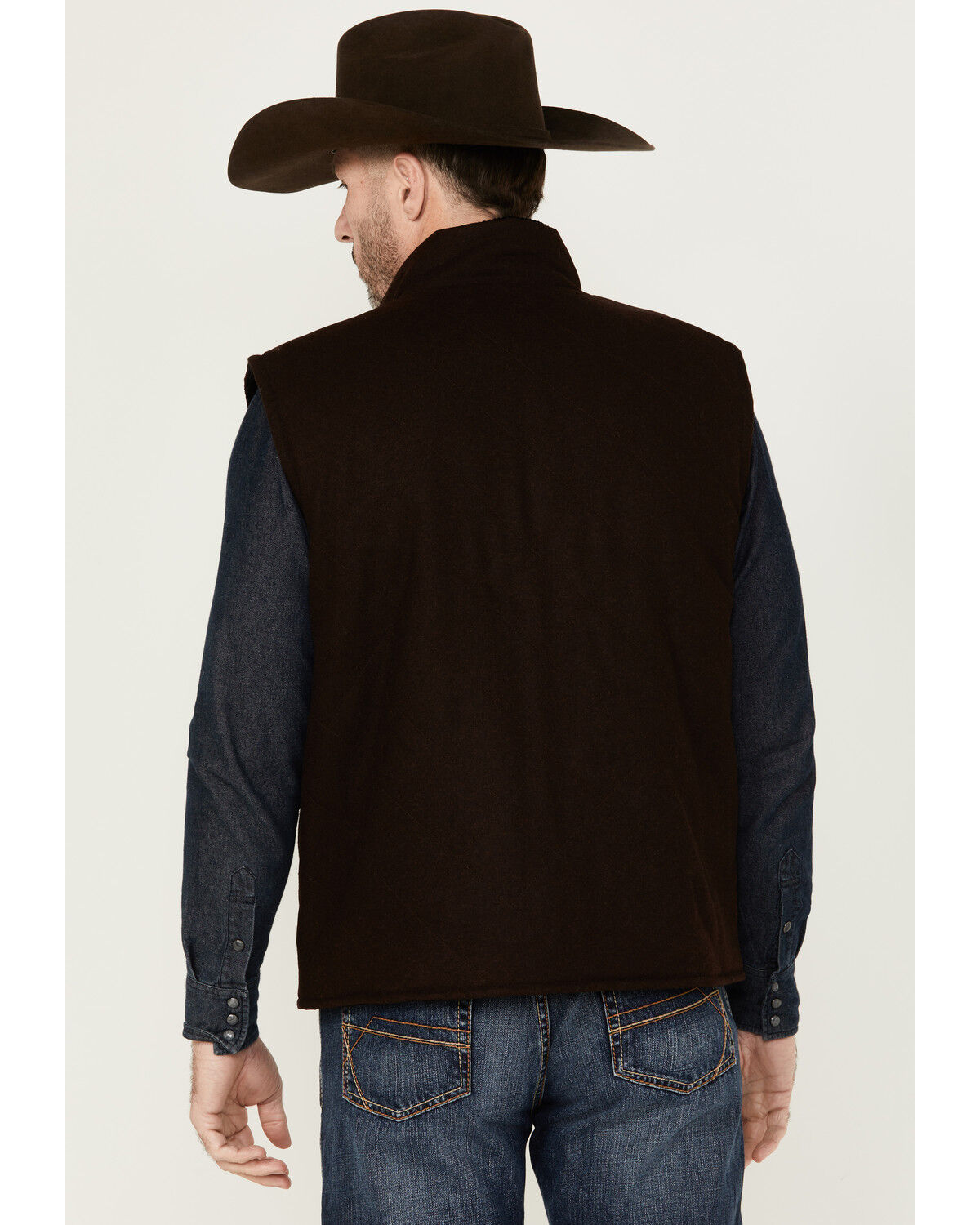 Image #4 - Resistol Men's Matthew Reversible Vest, Black, hi-res