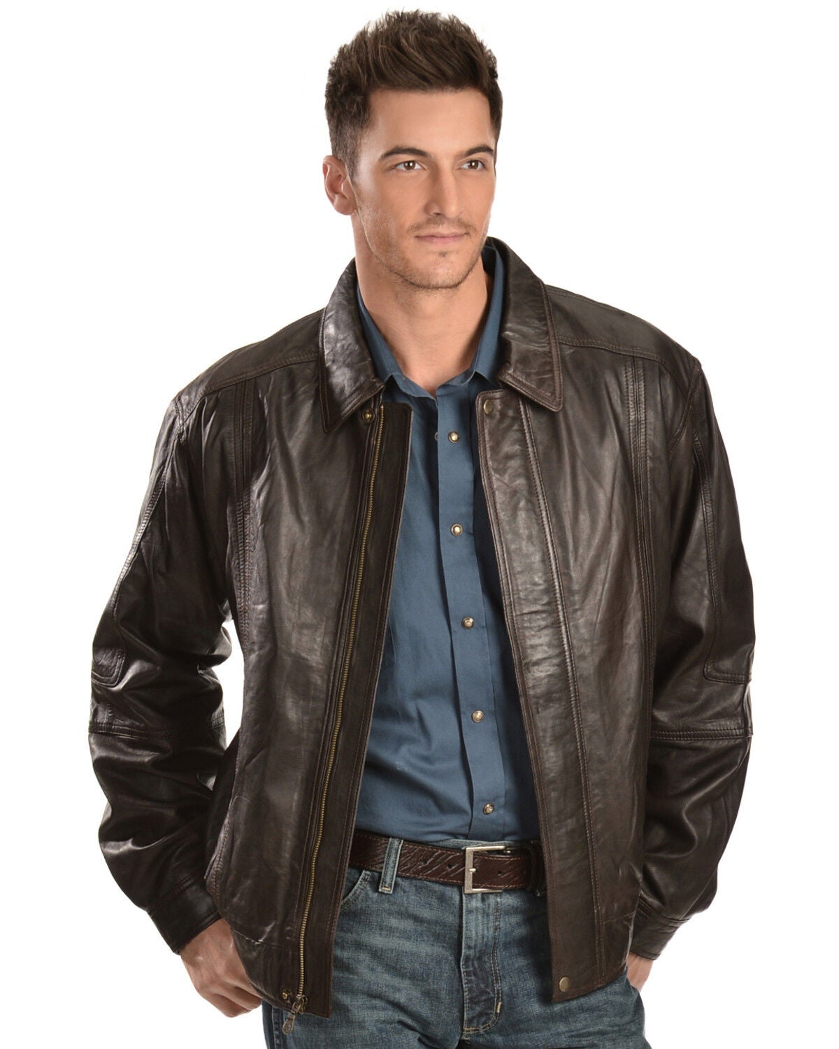 Scully Premium Lambskin Jacket, Chocolate, hi-res