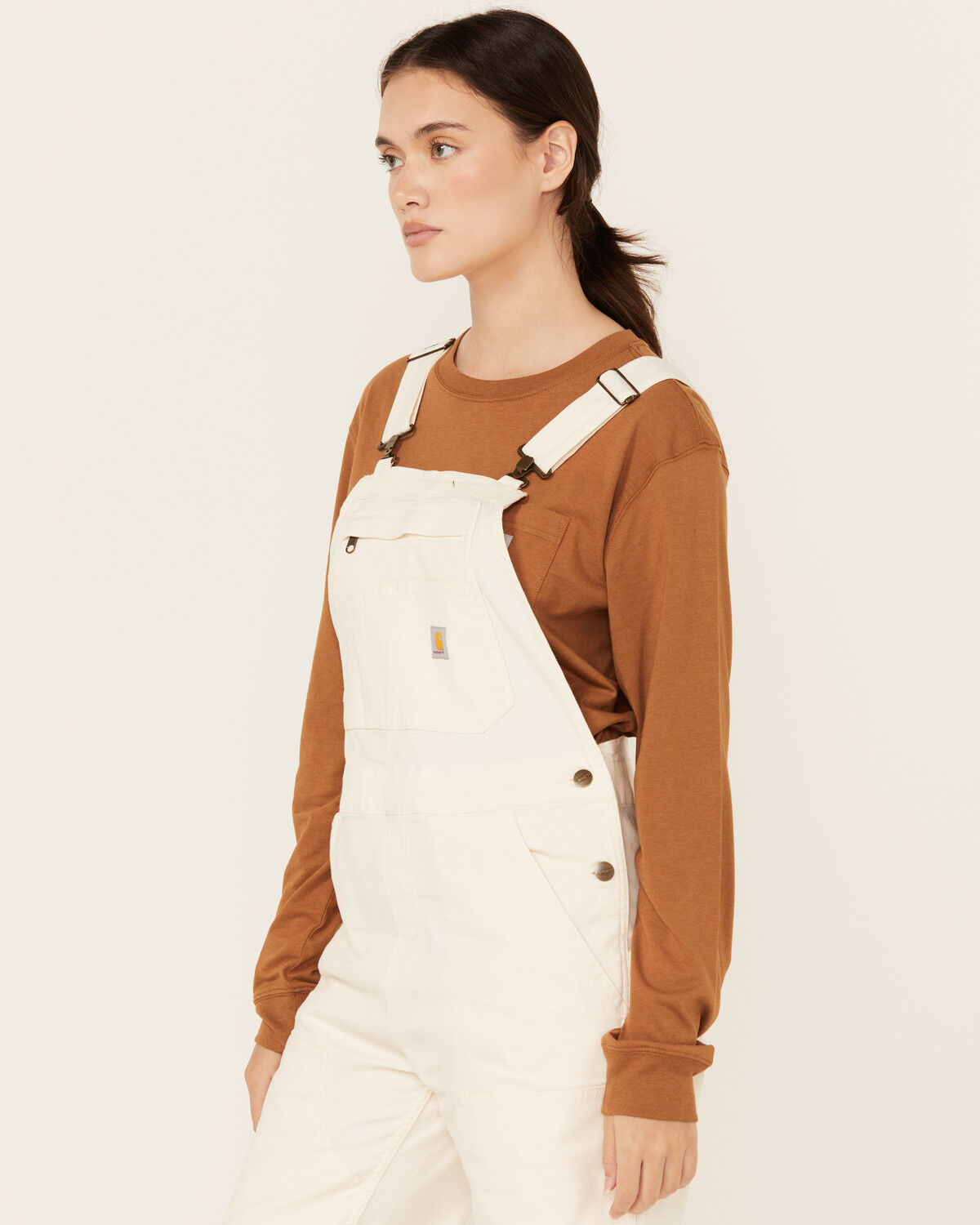 Carhartt Women's Rugged Flex® Loose Fit Canvas Bib Overalls