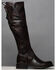 Image #1 - Bed Stu Women's Dark Brown Manchester Tall Boots - Round Toe, , hi-res